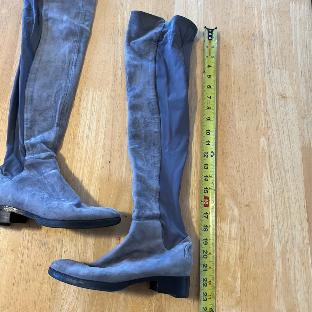 Tory Burch Gray Over-the-Knee Boots